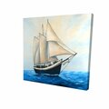 Begin Home Decor 16 x 16 in. Ship Gently Sailing by A Sunny Day-Print on Canvas 2080-1616-CO92
